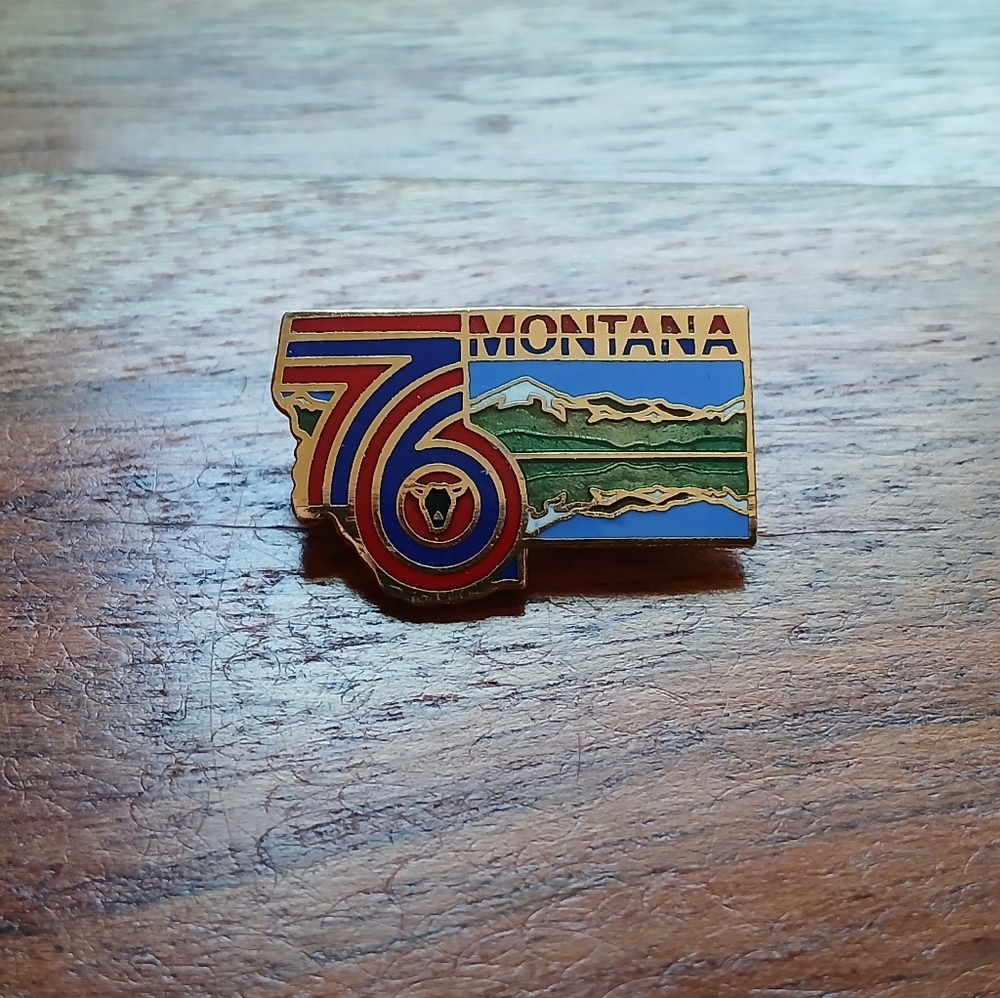 Vintage Montana 76 Enamel Pin